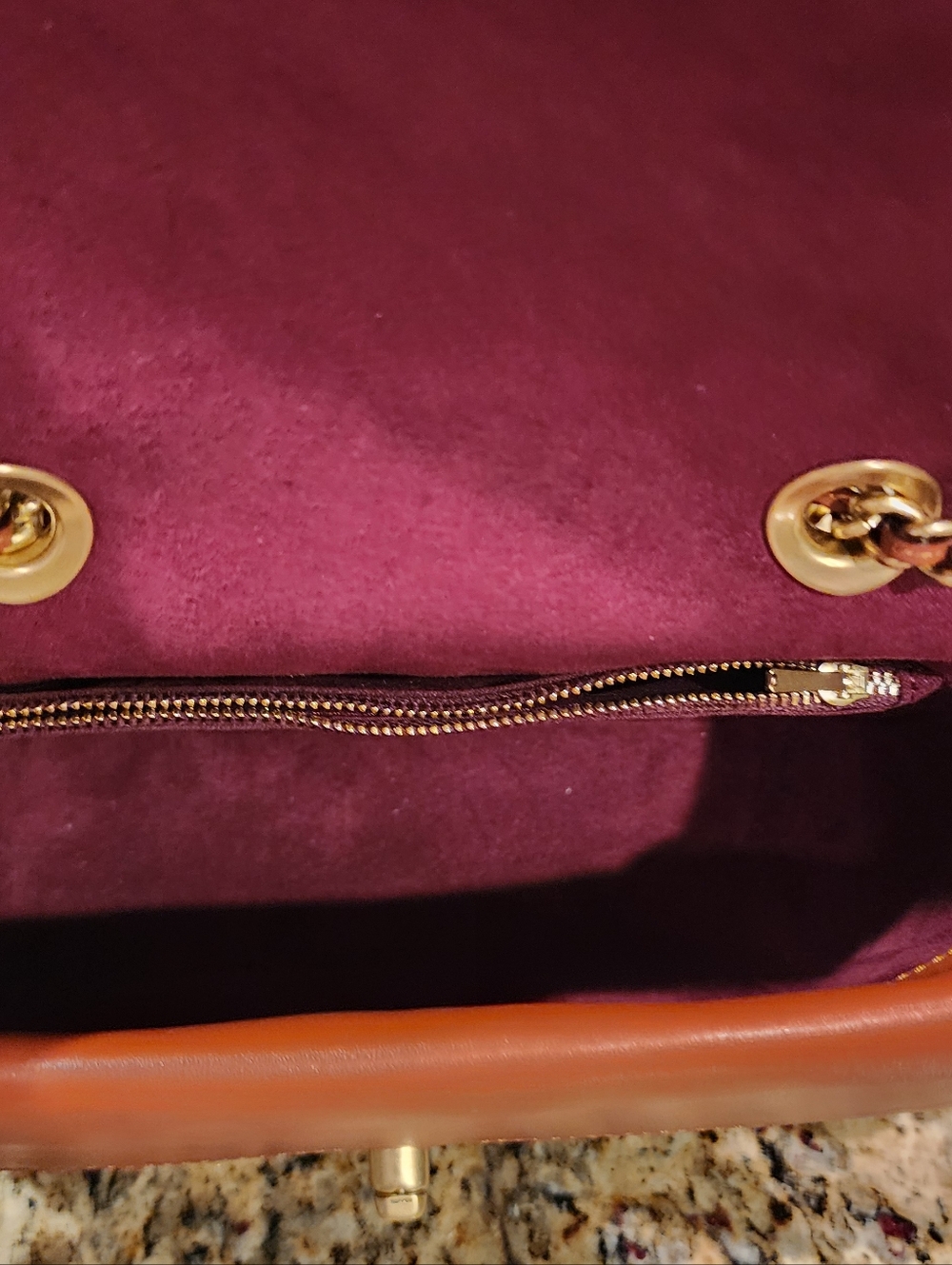 Coach Tea Rose And Signature Shoulder Handbag - Picture 6 of 7